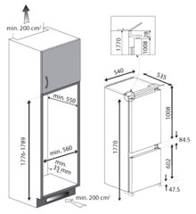 Встраиваемый холодильник Teka TKI2 325 DD