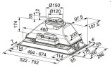 Встраиваемая вытяжка Franke FBI 525 XS 305.0599.507