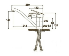 Смеситель для кухни Kaiser City 20433