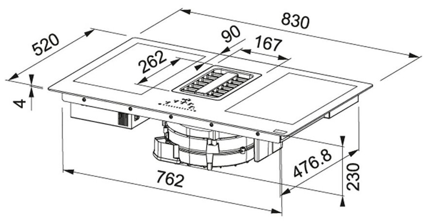 Индукционная варочная панель Franke FMA 839 HI