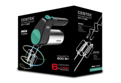 Миксер Centek CT-1123 черный/сталь