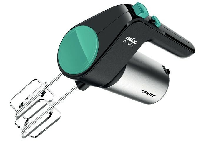 Миксер Centek CT-1123 черный/сталь