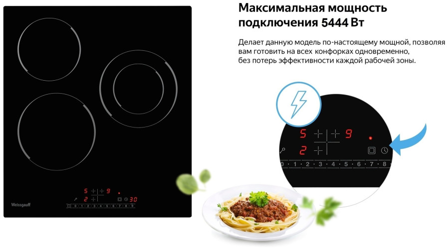 Электрическая варочная панель Weissgauff HV 431 B