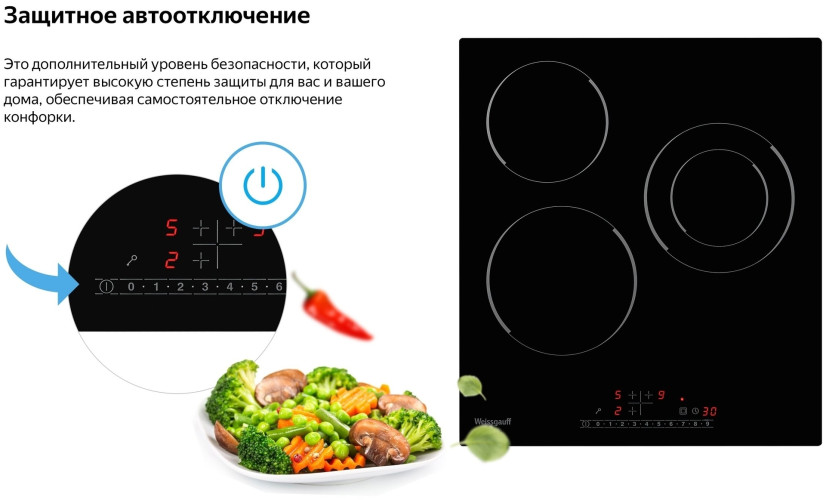 Электрическая варочная панель Weissgauff HV 431 B