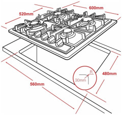 Газовая варочная панель Ginzzu HCG-419