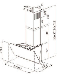 Кухонная вытяжка Darina Slide GD602B