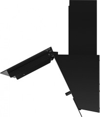 Кухонная вытяжка Weissgauff WGH 600 Touch Double Black Glass