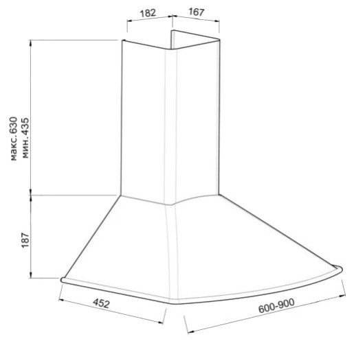 Кухонная вытяжка Korting KHC 6535 RN