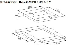 Газовая варочная панель Weissgauff HG 640 WEH