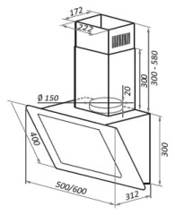 Кухонная вытяжка HOMSair Elf 50