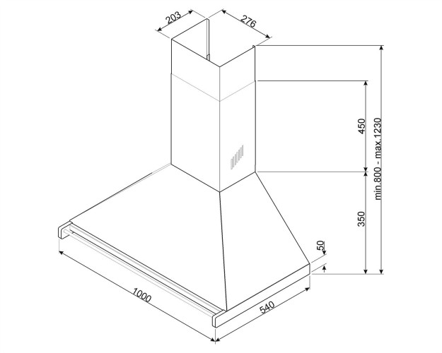 Кухонная вытяжка Smeg KD100HNE