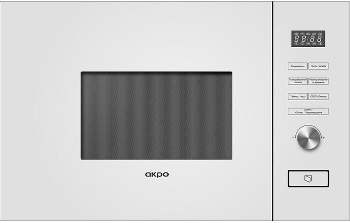 Встраиваемая микроволновая печь Akpo MEA 82008 MEP02 WH