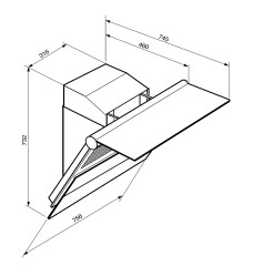 Кухонная вытяжка Smeg KTS75SE2
