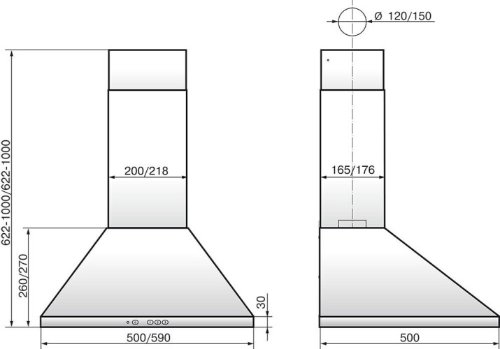 Кухонная вытяжка Elikor Вента 50П-430-К3Д черный