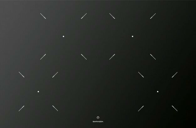 Индукционная варочная панель Barazza 1PIDC80N 4mm black glass ceramic
