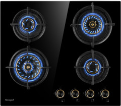 Газовая варочная панель Weissgauff HGG 640 BG Premium Brass
