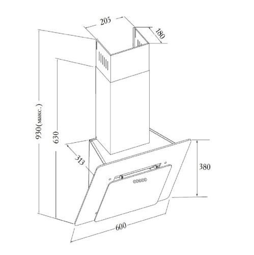 Кухонная вытяжка Zugel ZHC603B