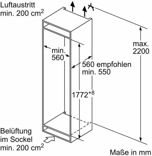 Встраиваемый холодильник Neff KI5861SF0