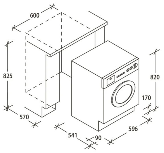 Встраиваемая стиральная машина Candy CBWMS 914 TWH-S