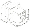 Встраиваемая стиральная машина Candy CBWMS 914 TWH-S