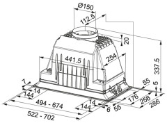 Встраиваемая вытяжка Franke FBI 525 PLUS 305.0599.543
