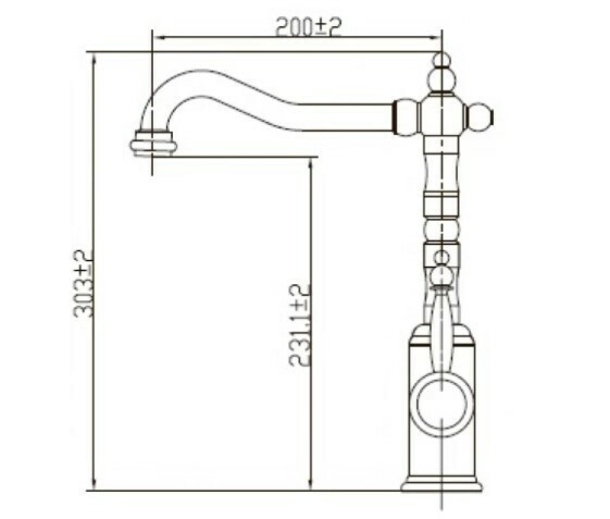 Смеситель для кухни Kaiser 2070800/27144