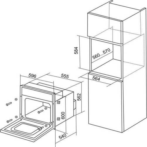 Электрический духовой шкаф Electronicsdeluxe 6006.03 эшв-037