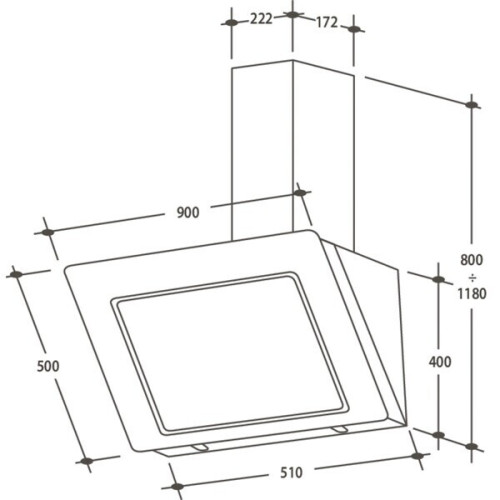 Кухонная вытяжка Candy CDM 9750 LW JV