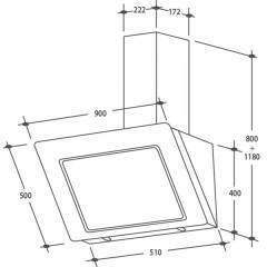 Кухонная вытяжка Candy CDM 9750 LW JV