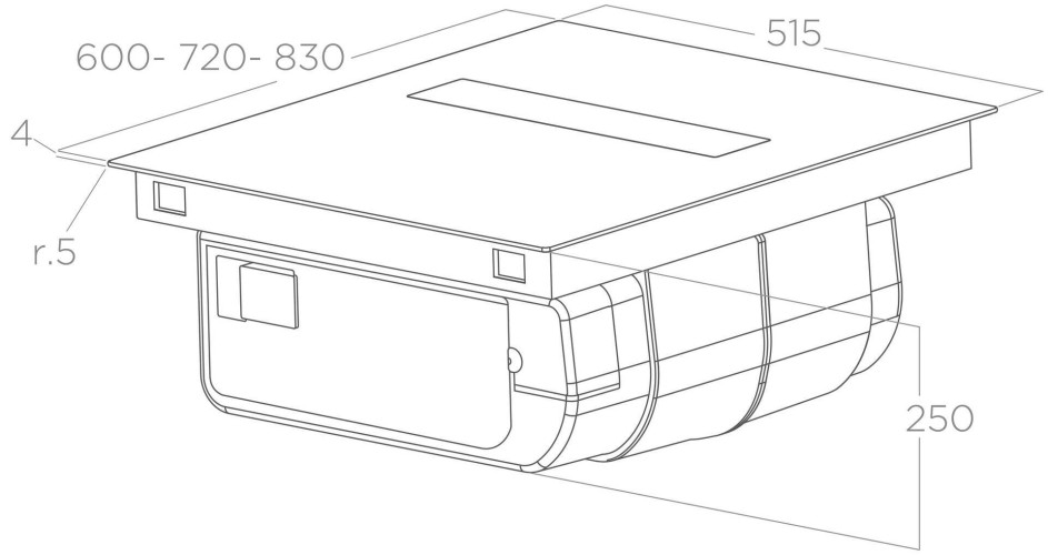 Индукционная варочная панель Elica NIKOLATESLA VELVET BL/A/60