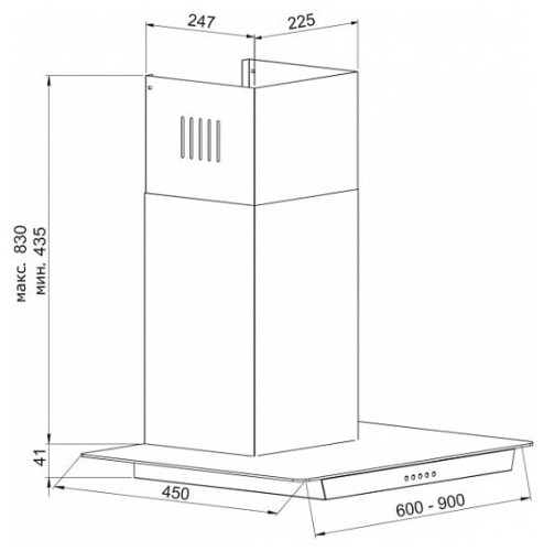 Кухонная вытяжка Korting KHC 6634 GX