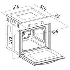 Электрический духовой шкаф Akpo PEA 6008 MM01 WH