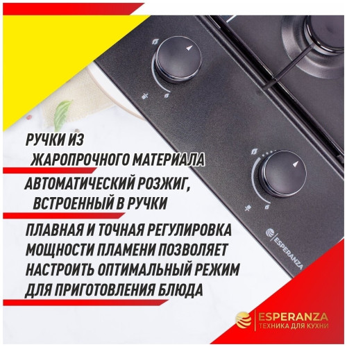 Газовая варочная панель Esperanza HG2G25 B