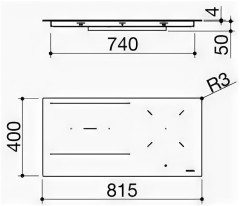 Индукционная варочная панель Barazza 1PIDC90N 4mm black glass ceramic