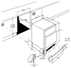 Встраиваемый холодильник Smeg UD 7122CSP
