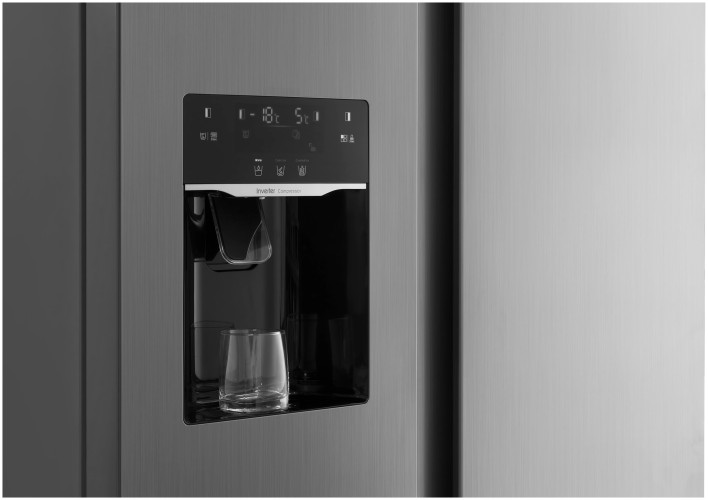 Холодильник Weissgauff WSBS 695 NFX Inverter Ice Maker