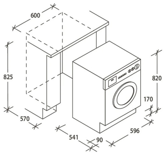 Встраиваемая стиральная машина Candy CBWD 8514 TWH-07