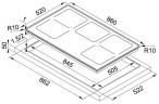 Индукционная варочная панель Franke FHFS 865 1I 2FLEX ST BK