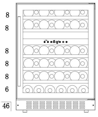 Винный шкаф IP Industrie DE 2403 CF