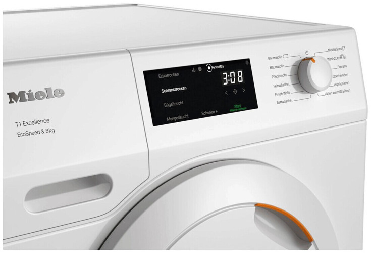 Сушильная машина Miele TEC575WP EcoSpeed&8kg Lotus White, белый лотос