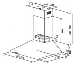 Кухонная вытяжка Cata V3 S600 BR