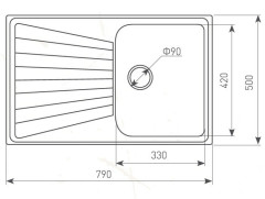 Кухонная мойка Zigmund &amp; Shtain Klassisch 790 млечный путь