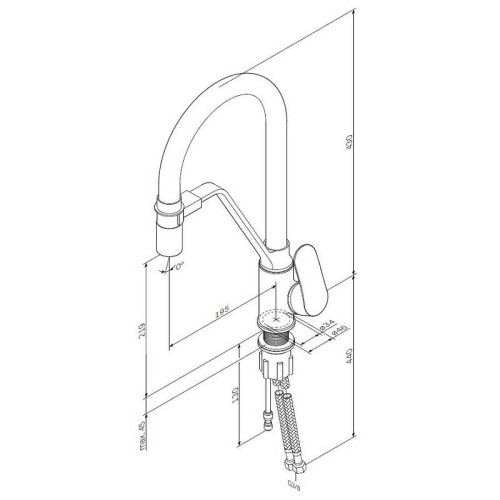 Смеситель для кухни AM.PM F8007826 Like
