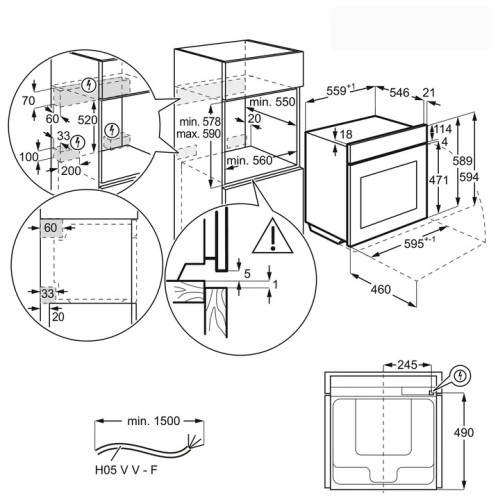 Электрический духовой шкаф AEG BPE 742320 M