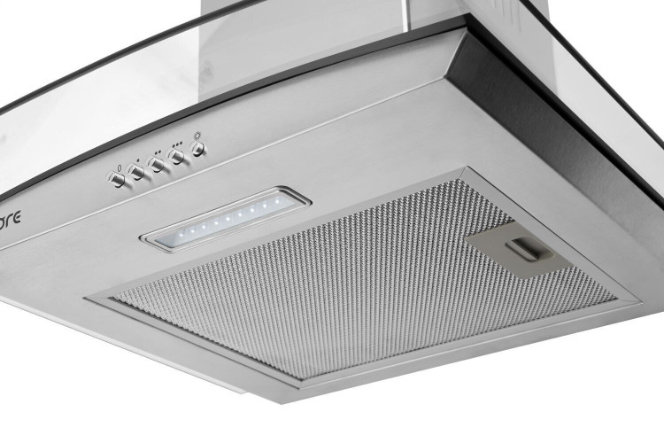 Кухонная вытяжка ORE Glasset 50L inox