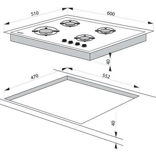Газовая варочная панель Hansa BHKS 6113