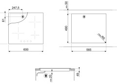 Электрическая варочная панель Smeg SE364TDM