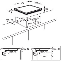 Электрическая варочная панель Electrolux EHF 96241 XK