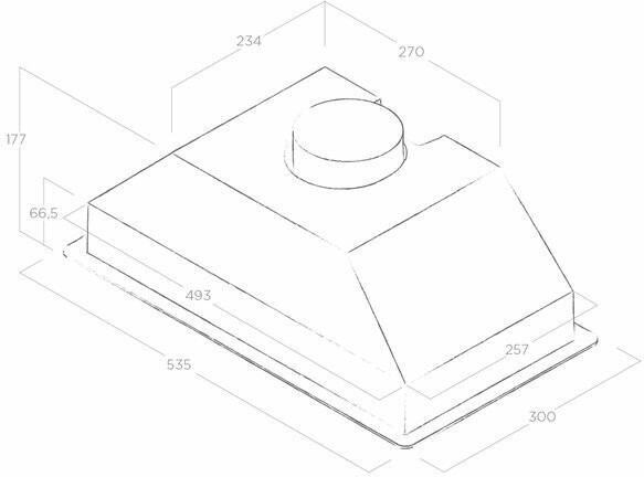 Встраиваемая вытяжка Elica ERA C BL A 52