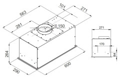 Встраиваемая вытяжка Kuppersberg IBOX 60 X 6133